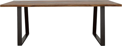 Farmhouse Sheesham Wood Accent Table – Rustic Style with Natural Wood Grain