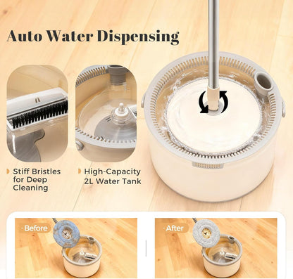 EasySpin Cordless Mop & Bucket — Clean, Rinse & Wring With Ease