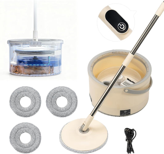 EasySpin Cordless Mop & Bucket — Clean, Rinse & Wring With Ease