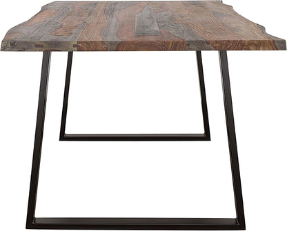 Farmhouse Sheesham Wood Accent Table – Rustic Style with Natural Wood Grain