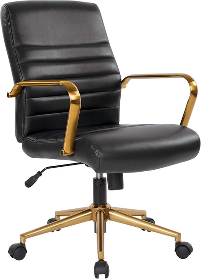 Mid-Back Adjustable Office Chair – Comfortable Ergonomic Desk Chair for Home & Office