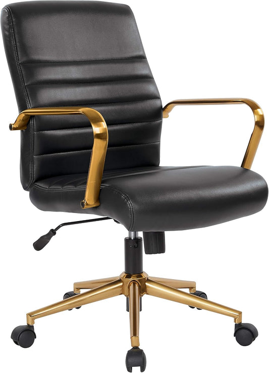 Mid-Back Adjustable Office Chair – Comfortable Ergonomic Desk Chair for Home & Office