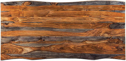 Farmhouse Sheesham Wood Accent Table – Rustic Style with Natural Wood Grain